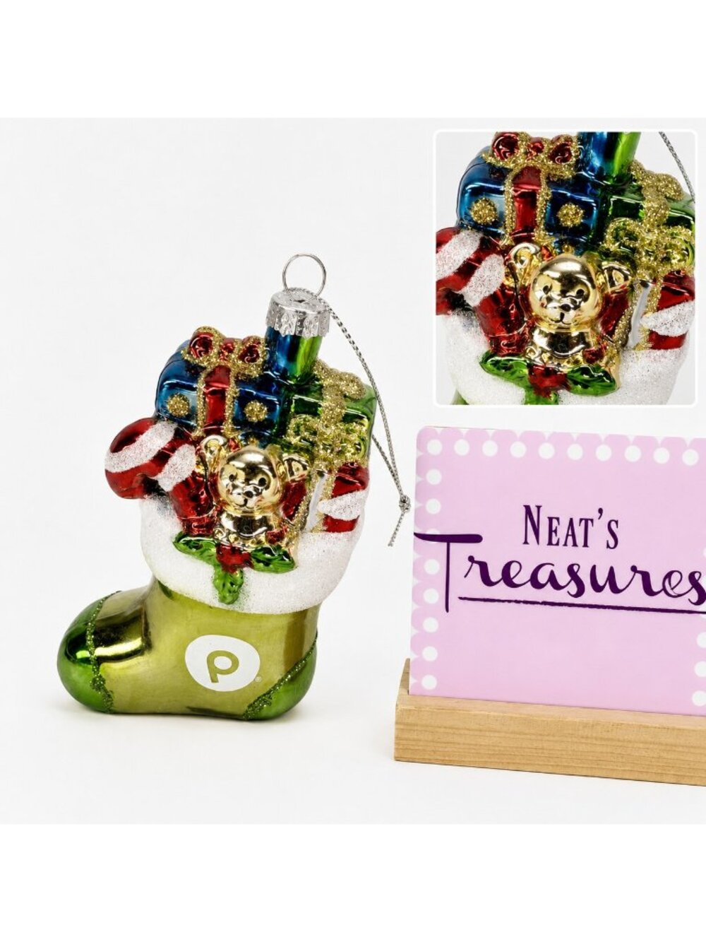 Publix Ornament Holiday 2023 Limited Edition Christmas Green Stocking Boxed
